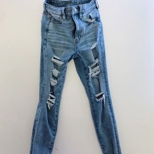 high rise jeans